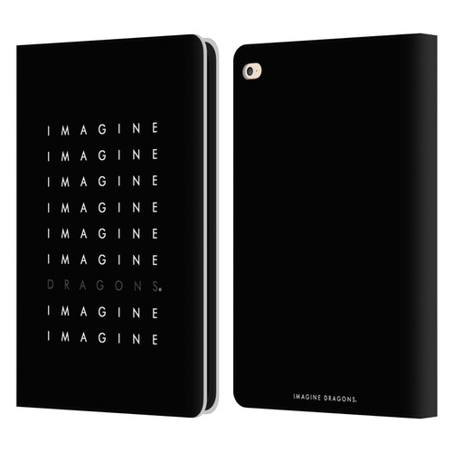 Imagine Dragons Key Art Logo Repeat Leather Book Wallet Case Cover For Apple iPad Air 2 (2014)
