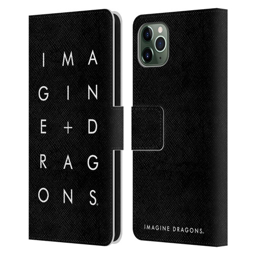 Imagine Dragons Key Art Stacked Logo Leather Book Wallet Case Cover For Apple iPhone 11 Pro Max