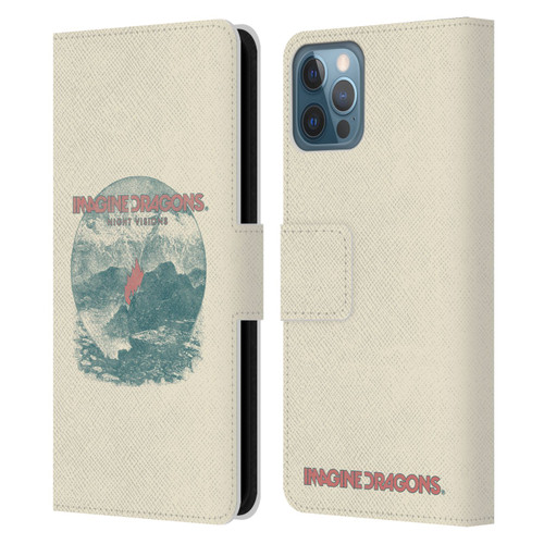 Imagine Dragons Key Art Flame Night Visions Leather Book Wallet Case Cover For Apple iPhone 12 / iPhone 12 Pro