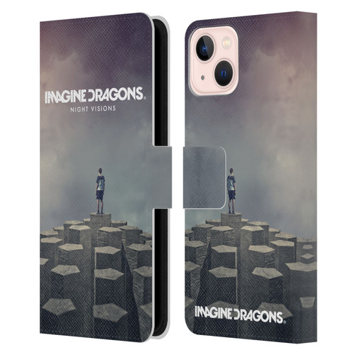 Imagine Dragons Key Art Night Visions Album Cover Leather Book Wallet Case Cover For Apple iPhone 13
