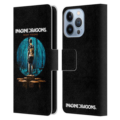 Imagine Dragons Key Art Night Visions Painted Leather Book Wallet Case Cover For Apple iPhone 13 Pro