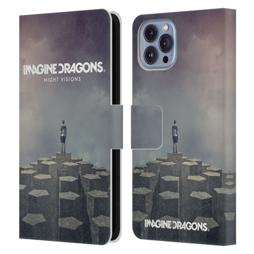 Imagine Dragons Key Art Night Visions Album Cover Leather Book Wallet Case Cover For Apple iPhone 14