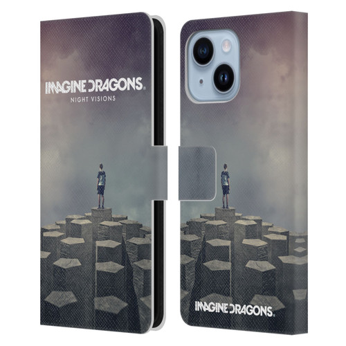 Imagine Dragons Key Art Night Visions Album Cover Leather Book Wallet Case Cover For Apple iPhone 14 Plus