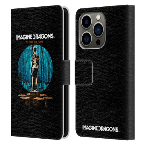 Imagine Dragons Key Art Night Visions Painted Leather Book Wallet Case Cover For Apple iPhone 14 Pro