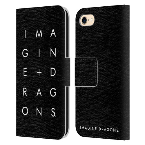 Imagine Dragons Key Art Stacked Logo Leather Book Wallet Case Cover For Apple iPhone 7 / 8 / SE 2020 & 2022