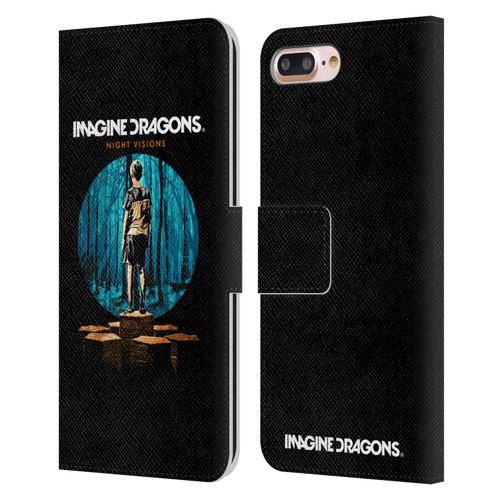 Imagine Dragons Key Art Night Visions Painted Leather Book Wallet Case Cover For Apple iPhone 7 Plus / iPhone 8 Plus