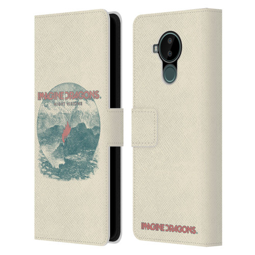 Imagine Dragons Key Art Flame Night Visions Leather Book Wallet Case Cover For Nokia C30