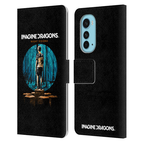 Imagine Dragons Key Art Night Visions Painted Leather Book Wallet Case Cover For Motorola Edge (2022)