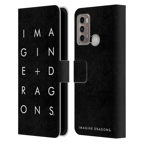 Imagine Dragons Key Art Stacked Logo Leather Book Wallet Case Cover For Motorola Moto G60 / Moto G40 Fusion