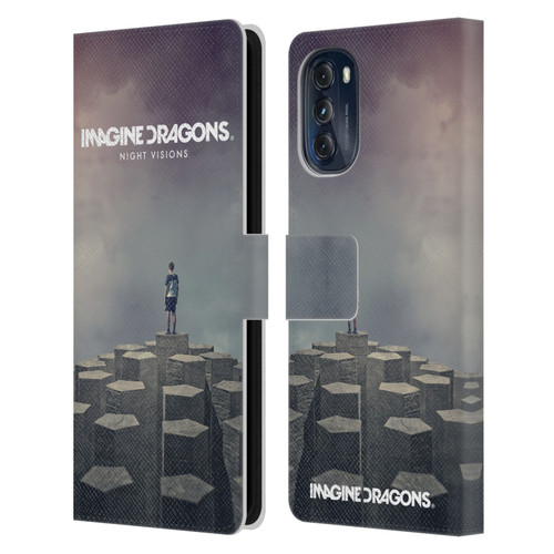 Imagine Dragons Key Art Night Visions Album Cover Leather Book Wallet Case Cover For Motorola Moto G (2022)