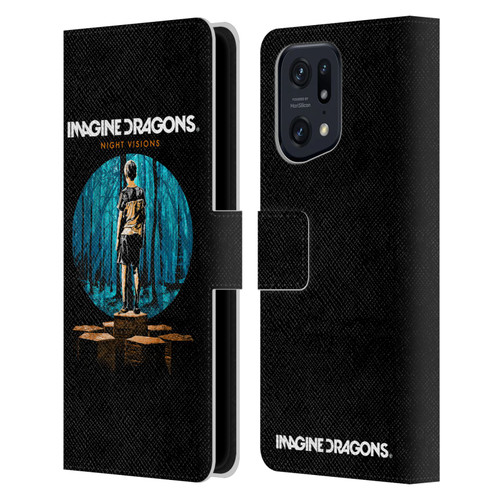 Imagine Dragons Key Art Night Visions Painted Leather Book Wallet Case Cover For OPPO Find X5 Pro