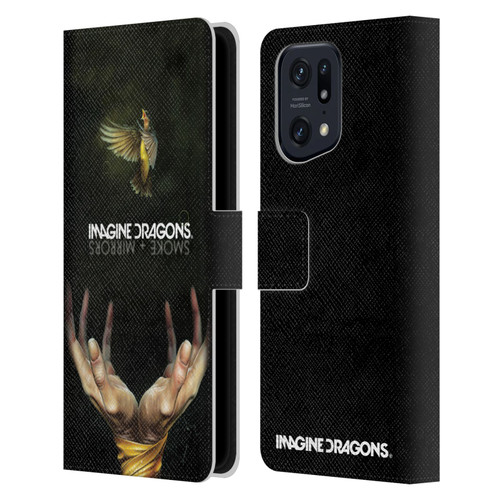 Imagine Dragons Key Art Smoke And Mirrors Leather Book Wallet Case Cover For OPPO Find X5 Pro