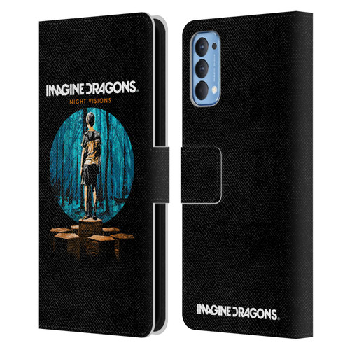 Imagine Dragons Key Art Night Visions Painted Leather Book Wallet Case Cover For OPPO Reno 4 5G