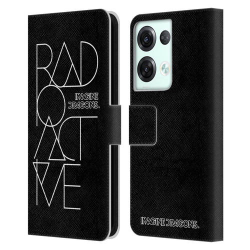 Imagine Dragons Key Art Radioactive Leather Book Wallet Case Cover For OPPO Reno8 Pro
