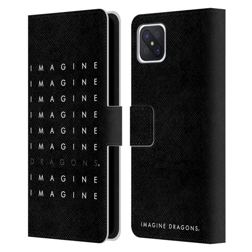 Imagine Dragons Key Art Logo Repeat Leather Book Wallet Case Cover For OPPO Reno4 Z 5G