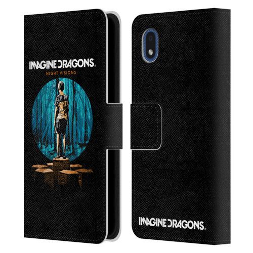 Imagine Dragons Key Art Night Visions Painted Leather Book Wallet Case Cover For Samsung Galaxy A01 Core (2020)