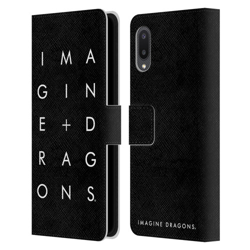 Imagine Dragons Key Art Stacked Logo Leather Book Wallet Case Cover For Samsung Galaxy A02/M02 (2021)