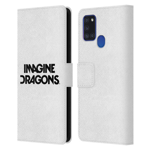 Imagine Dragons Key Art Logo Leather Book Wallet Case Cover For Samsung Galaxy A21s (2020)