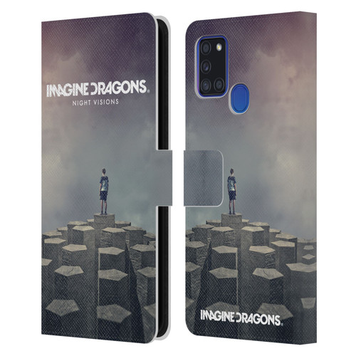 Imagine Dragons Key Art Night Visions Album Cover Leather Book Wallet Case Cover For Samsung Galaxy A21s (2020)