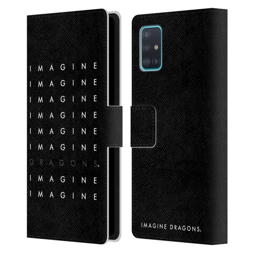 Imagine Dragons Key Art Logo Repeat Leather Book Wallet Case Cover For Samsung Galaxy A51 (2019)