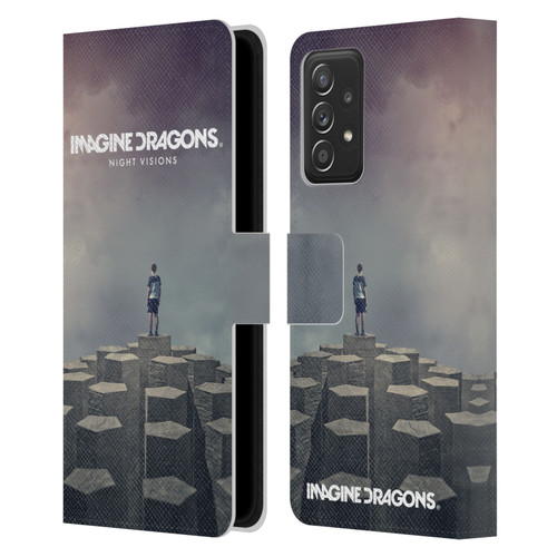 Imagine Dragons Key Art Night Visions Album Cover Leather Book Wallet Case Cover For Samsung Galaxy A52 / A52s / 5G (2021)