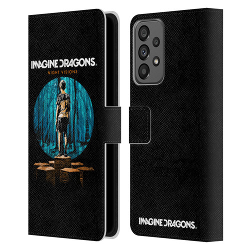 Imagine Dragons Key Art Night Visions Painted Leather Book Wallet Case Cover For Samsung Galaxy A73 5G (2022)