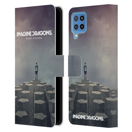 Imagine Dragons Key Art Night Visions Album Cover Leather Book Wallet Case Cover For Samsung Galaxy F22 (2021)