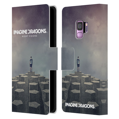 Imagine Dragons Key Art Night Visions Album Cover Leather Book Wallet Case Cover For Samsung Galaxy S9