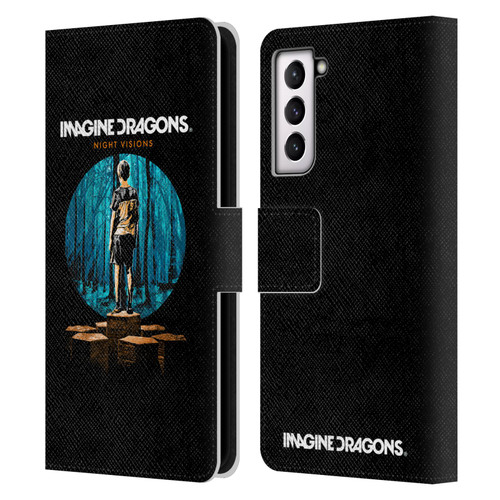 Imagine Dragons Key Art Night Visions Painted Leather Book Wallet Case Cover For Samsung Galaxy S21 5G