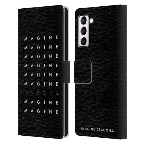 Imagine Dragons Key Art Logo Repeat Leather Book Wallet Case Cover For Samsung Galaxy S21+ 5G