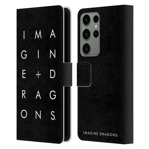 Imagine Dragons Key Art Stacked Logo Leather Book Wallet Case Cover For Samsung Galaxy S23 Ultra 5G