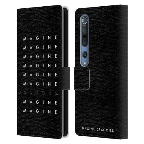 Imagine Dragons Key Art Logo Repeat Leather Book Wallet Case Cover For Xiaomi Mi 10 5G / Mi 10 Pro 5G