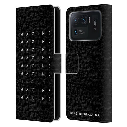 Imagine Dragons Key Art Logo Repeat Leather Book Wallet Case Cover For Xiaomi Mi 11 Ultra