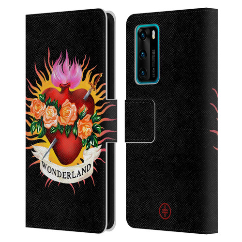 Take That Wonderland Heart Leather Book Wallet Case Cover For Huawei P40 5G