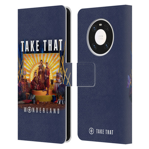 Take That Wonderland Album Cover Leather Book Wallet Case Cover For Huawei Mate 40 Pro 5G
