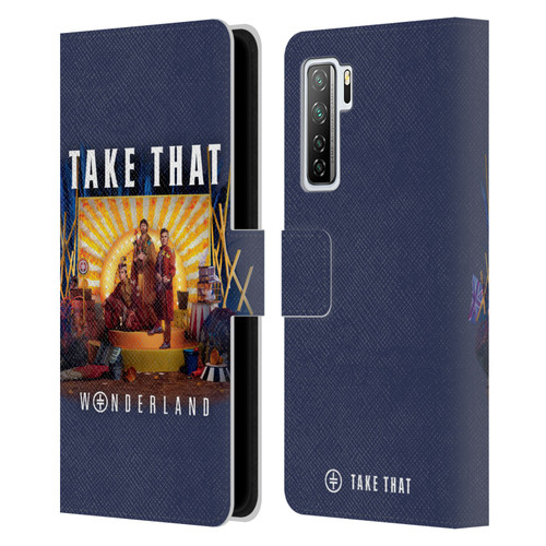 Take That Wonderland Album Cover Leather Book Wallet Case Cover For Huawei Nova 7 SE/P40 Lite 5G