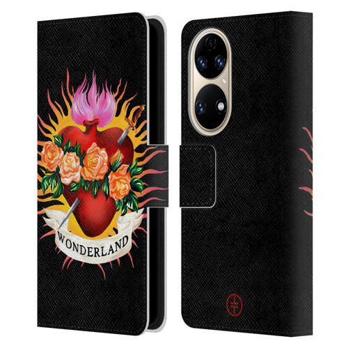 Take That Wonderland Heart Leather Book Wallet Case Cover For Huawei P50