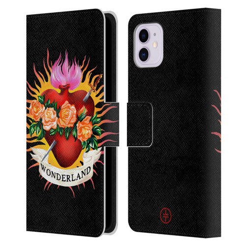 Take That Wonderland Heart Leather Book Wallet Case Cover For Apple iPhone 11