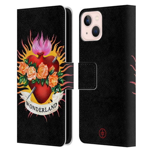 Take That Wonderland Heart Leather Book Wallet Case Cover For Apple iPhone 13