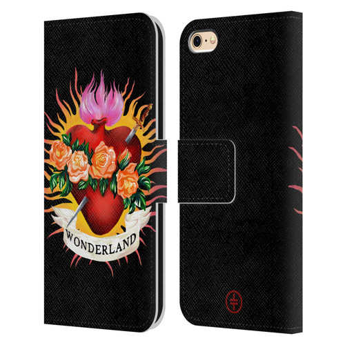 Take That Wonderland Heart Leather Book Wallet Case Cover For Apple iPhone 6 / iPhone 6s