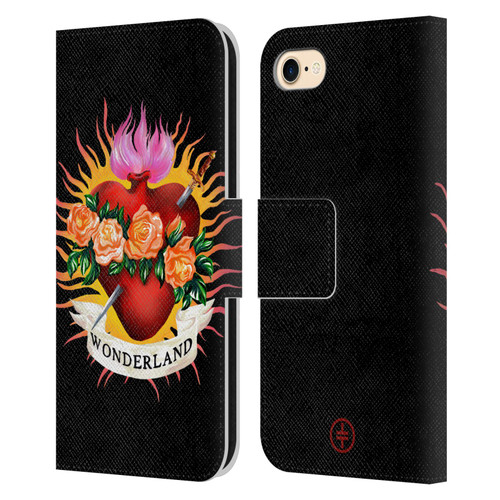 Take That Wonderland Heart Leather Book Wallet Case Cover For Apple iPhone 7 / 8 / SE 2020 & 2022
