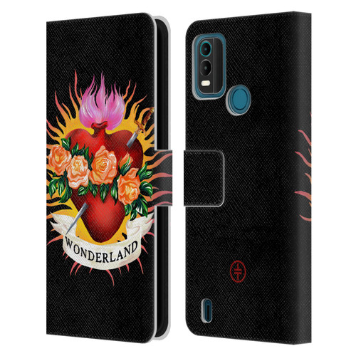Take That Wonderland Heart Leather Book Wallet Case Cover For Nokia G11 Plus
