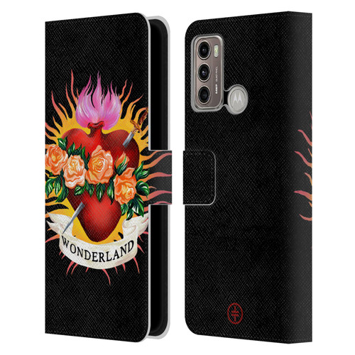 Take That Wonderland Heart Leather Book Wallet Case Cover For Motorola Moto G60 / Moto G40 Fusion