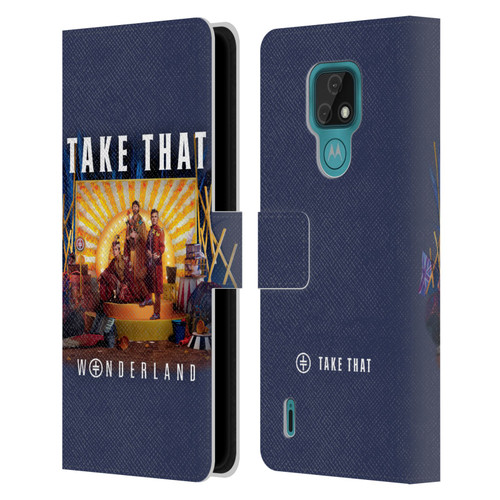 Take That Wonderland Album Cover Leather Book Wallet Case Cover For Motorola Moto E7
