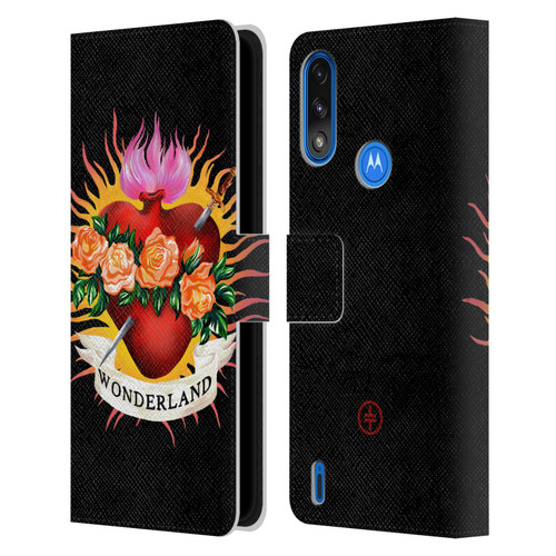 Take That Wonderland Heart Leather Book Wallet Case Cover For Motorola Moto E7 Power / Moto E7i Power