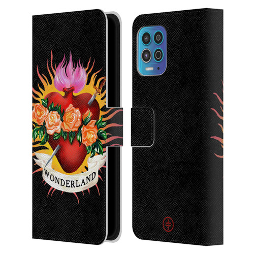 Take That Wonderland Heart Leather Book Wallet Case Cover For Motorola Moto G100