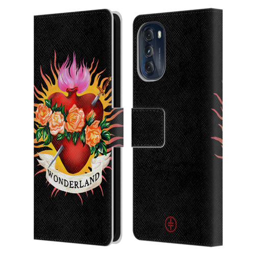 Take That Wonderland Heart Leather Book Wallet Case Cover For Motorola Moto G (2022)