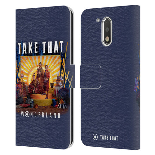 Take That Wonderland Album Cover Leather Book Wallet Case Cover For Motorola Moto G41