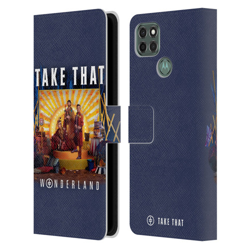 Take That Wonderland Album Cover Leather Book Wallet Case Cover For Motorola Moto G9 Power