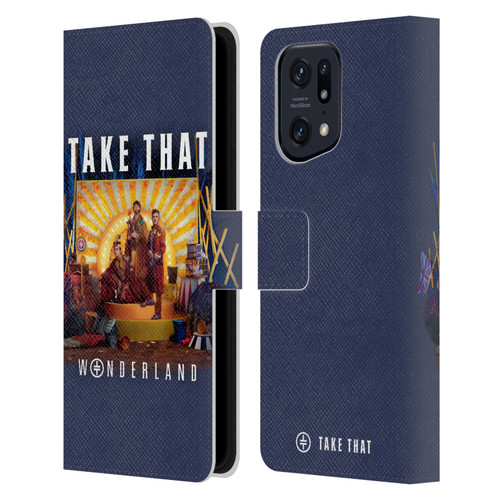 Take That Wonderland Album Cover Leather Book Wallet Case Cover For OPPO Find X5 Pro